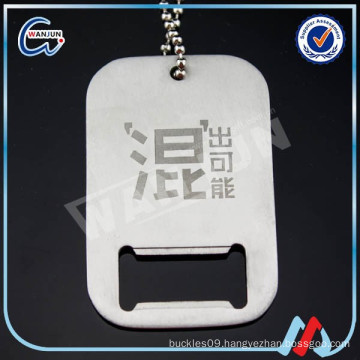 blank dog id tag bottle opener for custom design